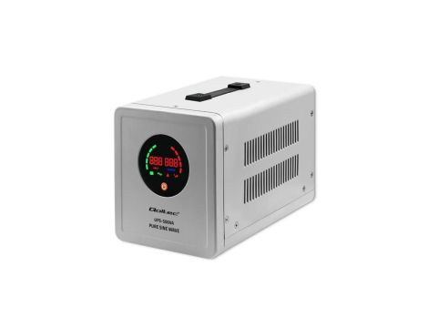 Qoltec Zasilacz awaryjny Pure Sine Wave UPS 500VA 350W Szary