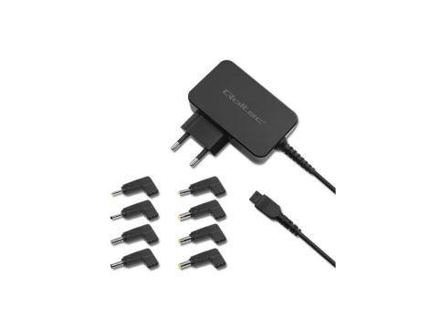 Qoltec Uniwersalny zasilacz do laptopa 45W Automatyczny MultiPlug 8 wtyczek