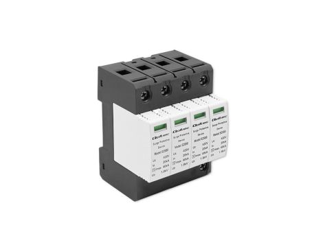 Qoltec Ogranicznik ochronnik przepięć AC 4P 420V T2 C