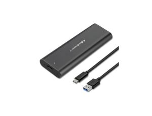 Qoltec Obudowa kieszeń do dysków M.2 SATA SSD NGFF USB typ C
