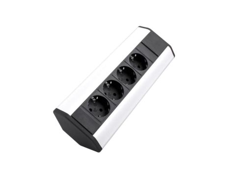 Gniazdo meblowe, blatowe 4x Schuko przedłużacz narożny 1,8m CORNER BOX