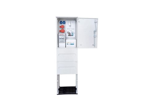 Rozdzielnica budowlana z fundamentem 16/5 32/5 2x230V rozdzielnia erbetka złącze pomiarowe budowlana RLB46RBKF