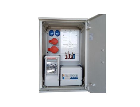 Rozdzielnica budowlana 16/5 32/5 2x230V rozdzielnia licznikowa erbetka złącze pomiarowe RLB46RBK