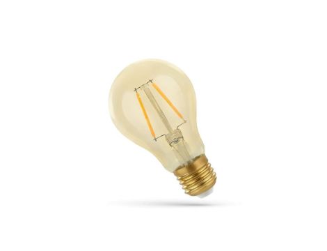 Żarówka led filament E27 2W A60 210lm duża kulka ciepła biała 2400K RETRO