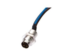 AV98A019, akcesoria, Wtyczka do zabudowy, kompletna, 36V, M8 3pin, IP67, Mocowanie śrubowe M8, Długość żył 0,5m
