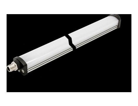 EA300226, Oświetlenie miejsca pracy LED, 25x1546x30mm, Światło białe, 37W, 5500K, 22-26V DC, Złącze M12 3pin, IP54, Aluminium+Po
