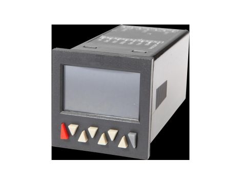 CM034980, Licznik wielofunkcyjny, Wyświetlacz LCD, 12 dekad, 30kHz, 2x preset, 90-265V AC, (NO/NC), Złącze śrubowe 13pin, IP65,