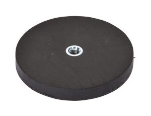 AY000129, akcesoria, Magnes, Ø66mm, Neodym-żelazo-bor, gwint wewnętrzny M6, guma