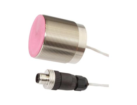 IB50C737, czujnik indukcyjny, M50x1.5 50long, Flush, Sn: 20, 0-230C, Other Anschluss an Verstärker, Złącze kablowe M12 1.5m PTFE