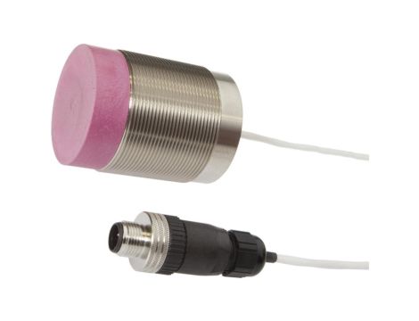 IN506051, czujnik indukcyjny, M50x1.5 64long, Sn: 25, 0-230C, Other Anschluss an Verstärker, Złącze kablowe M12 5m PTFE, IP50