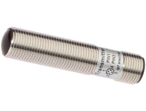 OS126120, Wysokowydajna bariera świetlna, nadajnik, M12x1 55long, Moc maksymalna (350mW), 6, Anschluss an Verstärker, Złącze M12