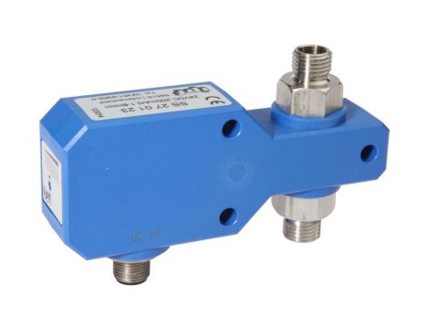 SS270123, czujnik przepływu, wody, kalorymetryczny, 67x112x27mm, G1/4 cala, 24V DC, PNP NO, złącze M12 4pin