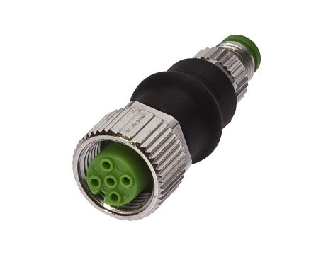 VK000037, Adapter, M12 żeński 3pin prosty, M8 męski 3pin prosty, 24V, -25-85C, IP67