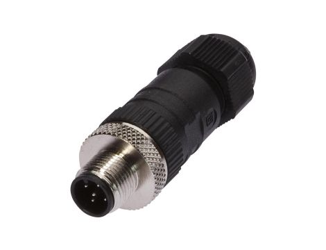 VK003C29, Złącze kablowe, Proste, Złącze śrubowe, Ø4-8mm, 4A, 60V, -25-90C, M12 Męskie 5pin, IP67, PBT