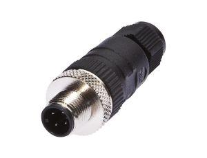 VK003028, Złącze kablowe Ø3-6,5mm, 4A, 240V, -25-90C, M12 Męskie 4pin, IP67, PBT