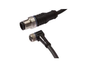 VK500F81, Kabel przyłączeniowy, 5m, M8 żeński 4pin kątowy, M12 męski 4pin prosty, 4x0,34mm, PUR, 60V, IP67