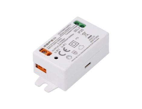 Zasilacz impulsowy LED 6W 24VDC 250mA 220240VAC IP20 OUT 1 LN0624CV