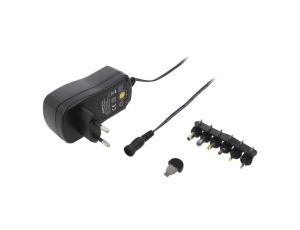 Zasilacz impulsowy uniwersalny 3VDC 2A 24W wtyczkowy kątowe ESPE-24UN-W2E