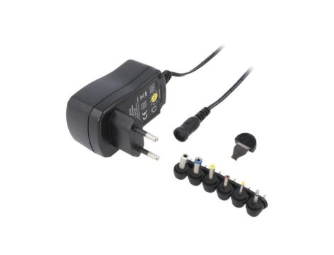 Zasilacz impulsowy uniwersalny 3VDC 1A 12W wtyczkowy kątowe ESPE-12UN-W2E