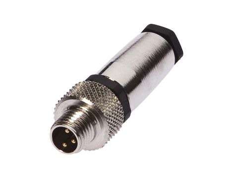 VK003078, Złącze kablowe Ø3.5-5mm, 4A, 60V, -40-85C, M8 Męskie 3pin, IP67, Mosiądz