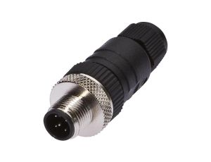 VK003029, Ø3-6,5mm, 4A, 60V, -25-90C, M12 Męskie 5pin, IP67, PBT
