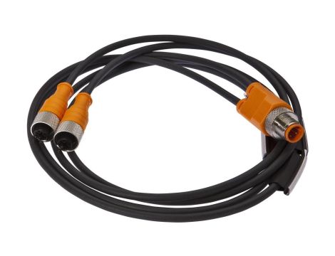 VK001038, rozdzielacz, okablowanie szeregowe, 60V, 2x M12 3pin, M12 3pin, IP67, TPU, 4A