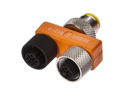 VK001037, rozdzielacz, okablowanie szeregowe, 2x M12 3pin, M12 4pin