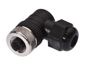 VK003C20, Gniazdo kablowe Ø4-8mm, 4A, 240V, -25-90C, M12 żeńskie 4pin, IP67