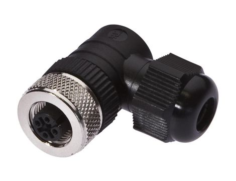 VK003C20, Gniazdo kablowe Ø4-8mm, 4A, 240V, -25-90C, M12 żeńskie 4pin, IP67
