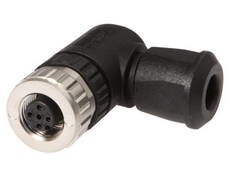 VK003520, Gniazdo kablowe, złącze śrubowe, Ø4-8mm, 7.5A, 250V, -30-130C, M12 żeńskie 4pin, IP67, PA 6