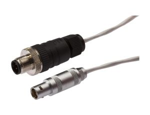 VK506F41, Kabel przyłączeniowy, 5m, gniazdo Lemo 2pin proste, złącze M12 2pin proste, 2x0,34mm, PTFE, -40-250C