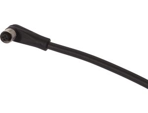 VK500361, Kabel połączeniowy, 5m, M5 żeński 4pin kątowy, koniec wolnego przewodu 4pin, 4x0.14mm, PUR, Ø3.5mm, 125V, IP67