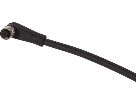 VK500361, Kabel połączeniowy, 5m, M5 żeński 4pin kątowy, koniec wolnego przewodu 4pin, 4x0.14mm, PUR, Ø3.5mm, 125V, IP67