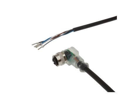 VK500821, Kabel połączeniowy, 5m, M12 żeński 5pin Angular, 5x0,34mm, PUR, Ø5,2mm, 30V, -30-90C, IP67, TPU, 4A