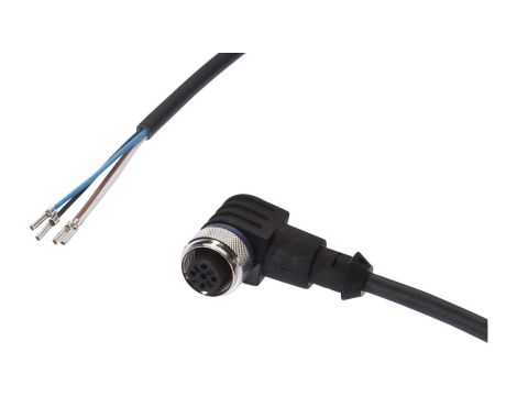 VKC00321, Kabel przyłączeniowy, 30m, M12 żeński 4pin kątowy, Końcówka wolna, 4x0,34mm, PUR