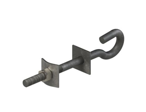 Śruba hakowa M16 L160 ocynk ogniowy S301C SH16L160