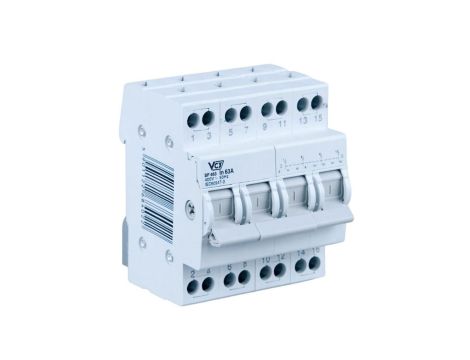 Przełącznik wyboru sieci 1-0-2 4P 63A SF463