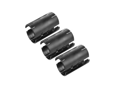 Łącznik składany prosty LSP 20 czarny do rur sztywnych (RL i RLM) oraz karbowanych (RKGL i RKGS) AKS komplet 3szt