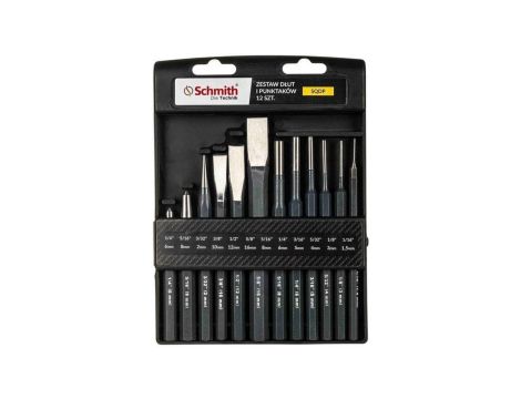 Przecinaki punktaki wbijaki zestaw 12szt Schmith