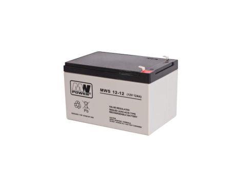 Akumulator VRLA AGM 12V 12Ah (żywotność 3-5lat) MWS 12-12