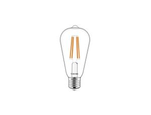 Toshiba Żarówka E27 ST64 led 7W 2700K DIM ściemnialna RETRO Vintage filament 806lm