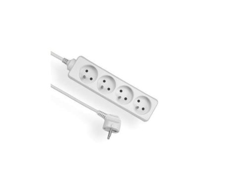 Przedłużacz 4-gniazda 1,5m biały EASY