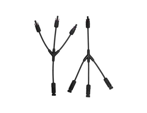 Rozgałęźnik złącza fotowoltaicznego MC4 - potrójny równoległy + - MC4-RR-ZK-3