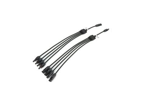 Rozgałęźnik złącza fotowoltaicznego MC4 - poczwórny równoległy + - MC4-RR-ZK-4