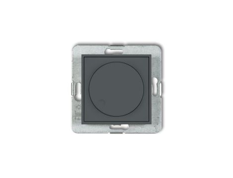 ICON Mechanizm elektronicznego regulatora oświetlenia przyciskowo-obrotowego do lamp LED grafitowy mat 28IRO-2