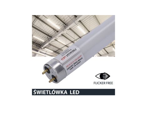 Świetlówka led T8 G13 120cm 18W 4000K 2100lm PC Prescot Flicker free