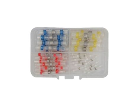 Zestaw szybkozłączek termokurczliwych z cyną 50szt. KraftiDele