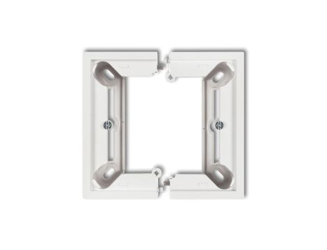 DECO / MINI Puszka natynkowa pojedyncza, składana DECO, MINI, biały mat 25DPU-1