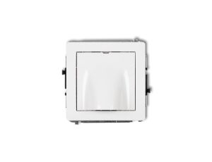 DECO Mechanizm wypustu kablowego, biały mat 25DWPK
