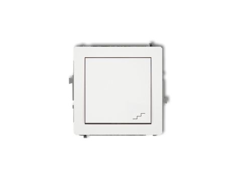 DECO Mechanizm łącznika schodowego, biały mat 25DWP-3